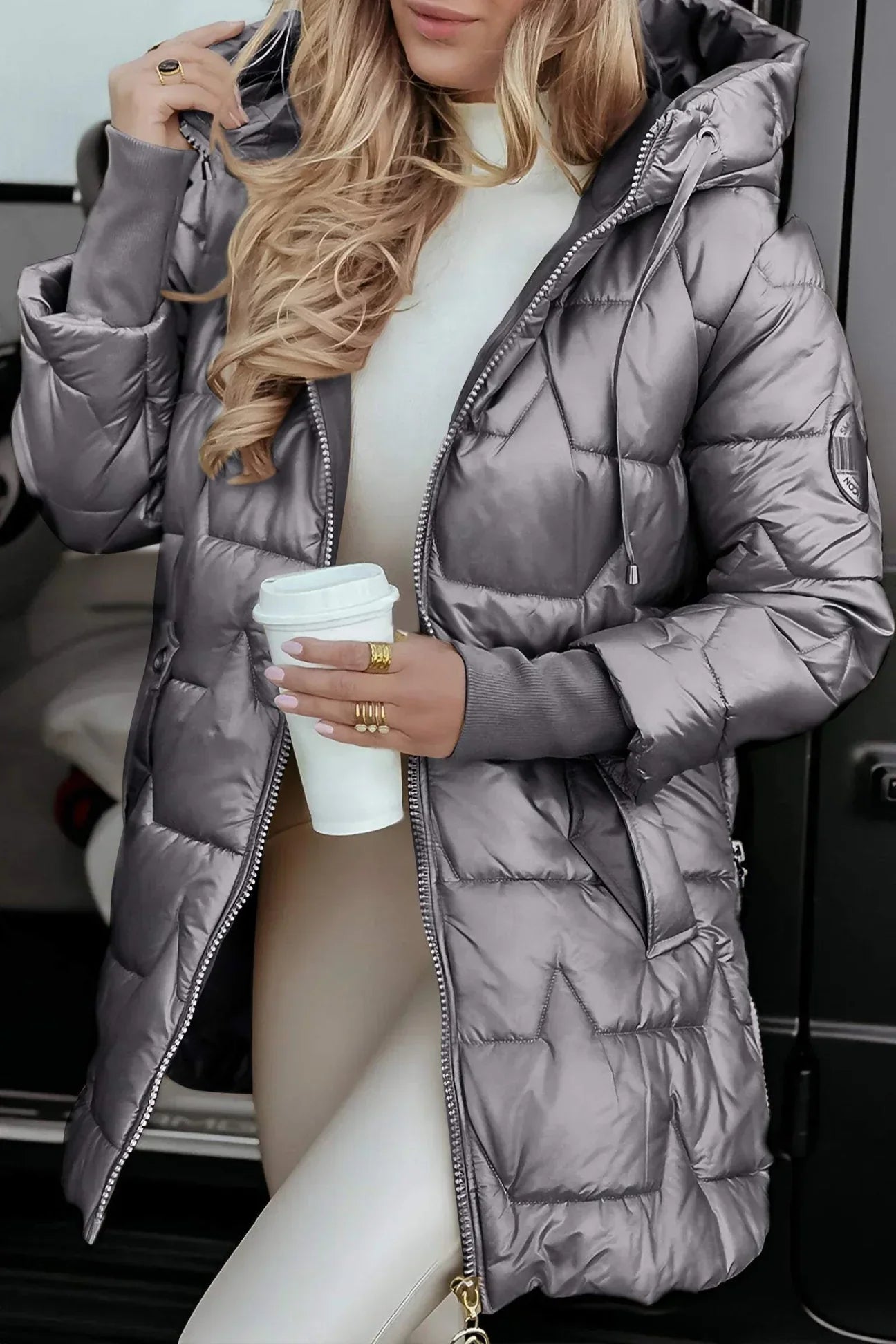 Nolwen | Elegant Hooded Winter Coat
