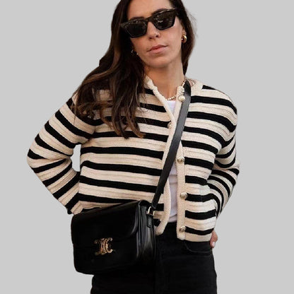 Jeanne | Gilet court à boucle tendance