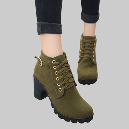 Lya | Bottines Talon bloc & boucle femme