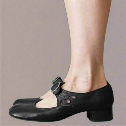 Denisa | Sandales en cuir orthopédique avec semelle compensée confortable