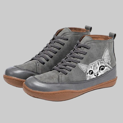 MP™ | Bottines en cuir pour les amoureux des chats