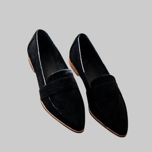 MALINA™ | Mocassins en daim à forme pointue