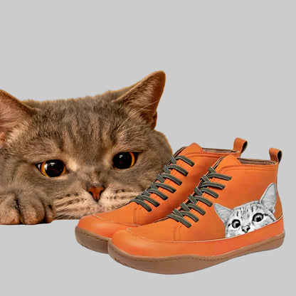 MP™ | Bottines en cuir pour les amoureux des chats