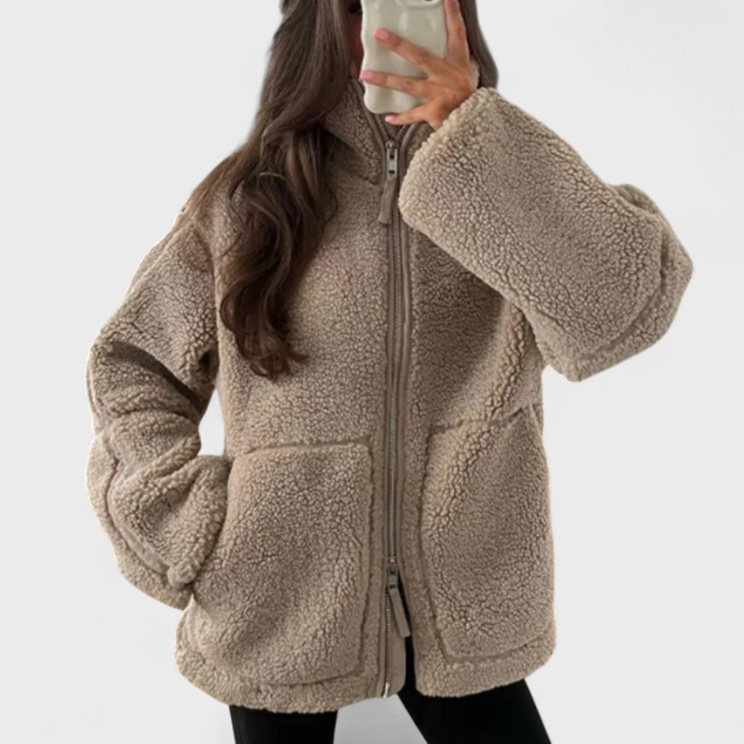 Kaja - Manteau en peluche doux