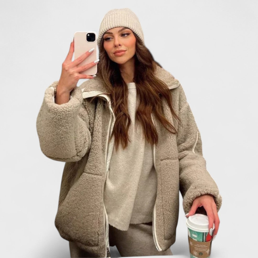 Kaja - Manteau en peluche doux