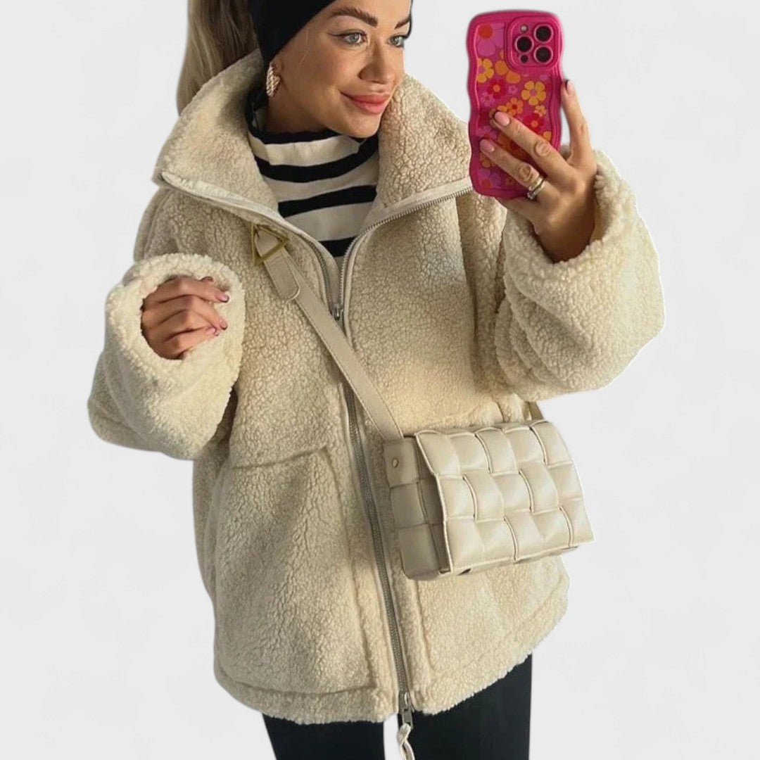 Kaja - Manteau en peluche doux