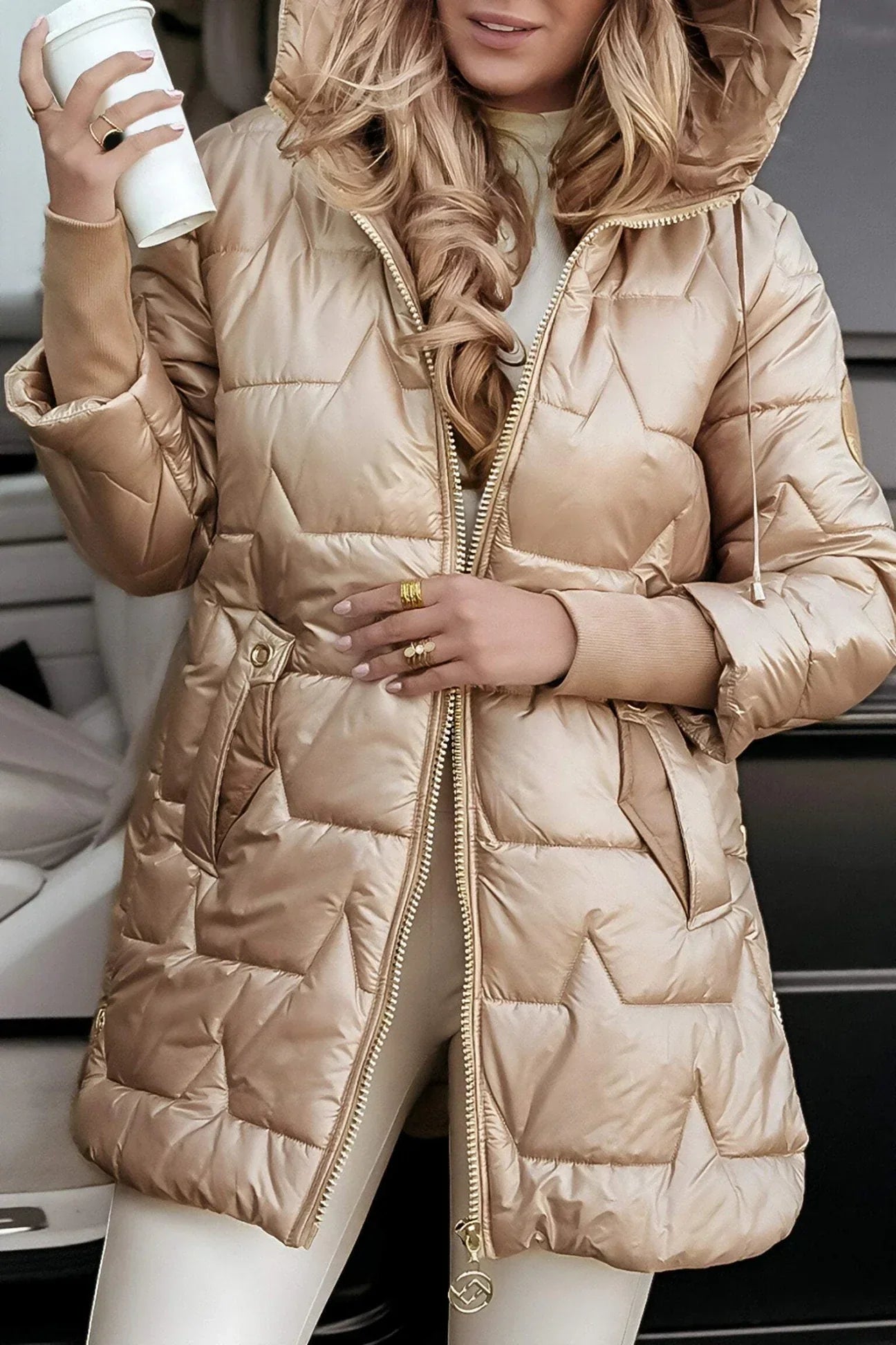 Nolwen | Elegant Hooded Winter Coat